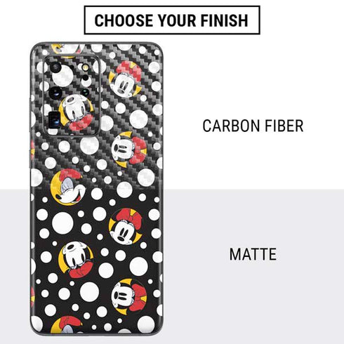 Disney Minnie Mouse Bubbles Face Pattern Galaxy S20 Ultra 5G Skin